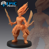 Fire Genasi - The Printable Dragon